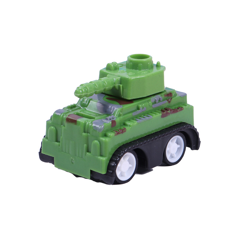 Modelo de misiles de tanques de retorno, vehículos militares, vehículos blindados transfronterizos, niños, juguetes de regalo de huevos
