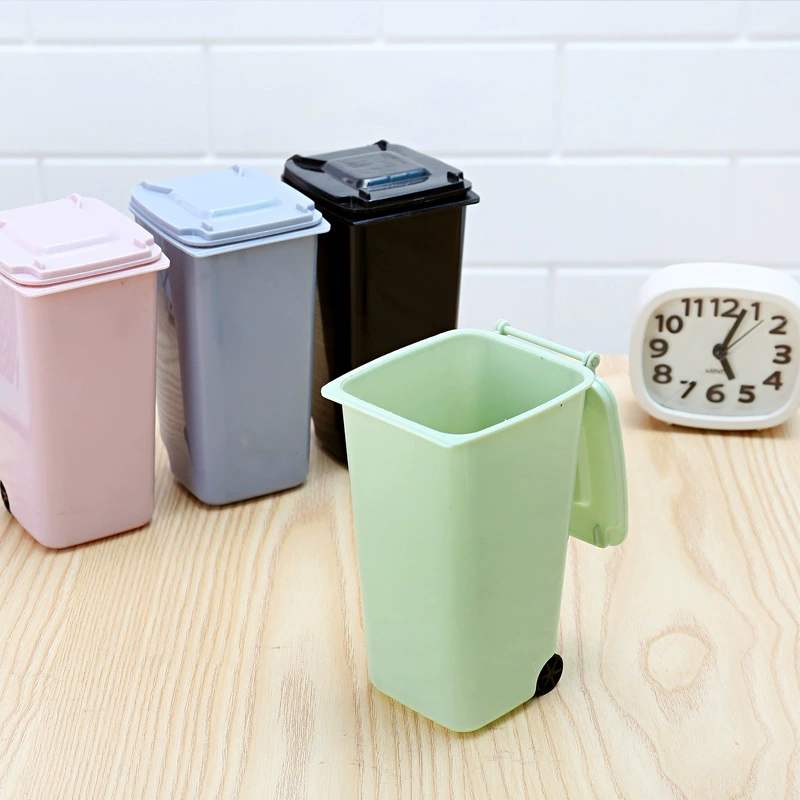 Kanda маленькая пластиковая мусорка и держатель для ручек, 10x8x15.5 см, чёрный/синий/зелёный/красноватый - напрямую с фабрики