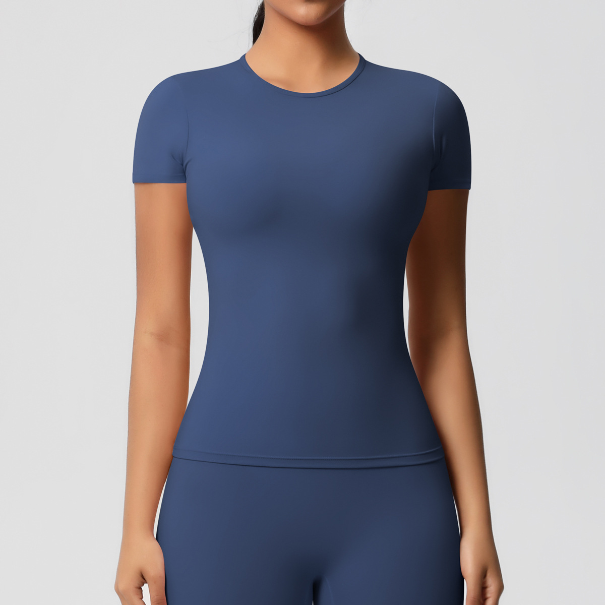 95g Weight Short Sleeve Sleeve Length Nylon, Spandex Fabric Type Regular Top Length T-shirt Tops Type Fitness, Yoga, Running Occasion Round Neck Neckline Solid Color Pattern Sport Style Style S, XL Size Sport Style Solid Color Nylon Spandex Round Neck Active Tops T-shirt 16