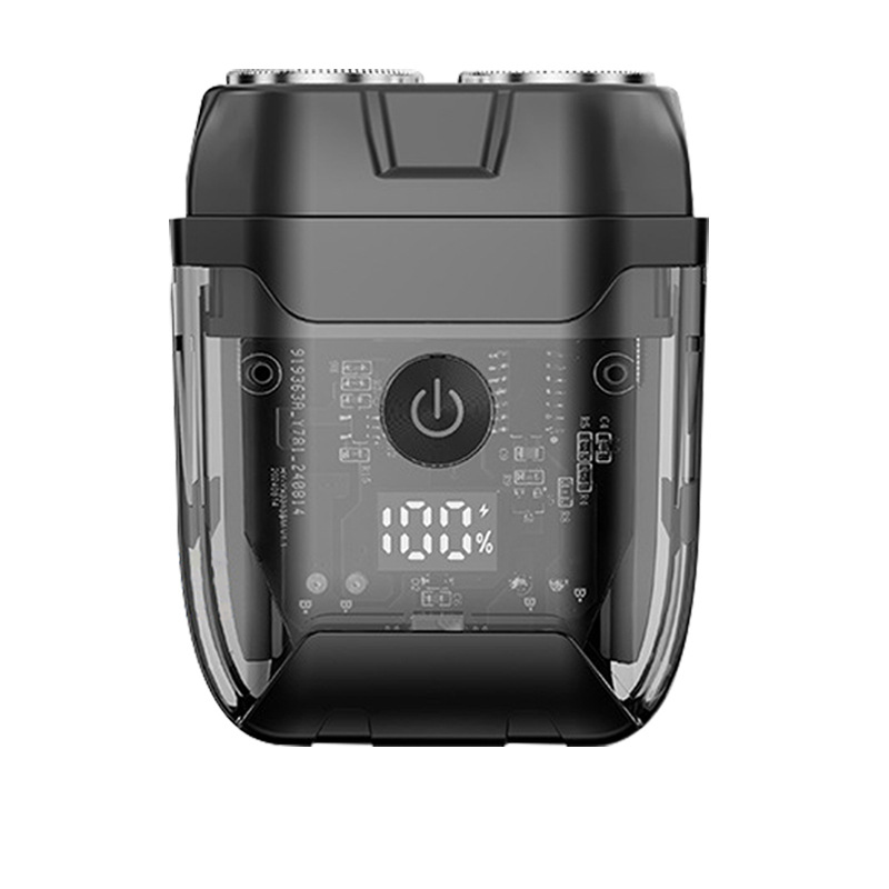 Afeitadora eléctrica súper limpia transfronteriza para hombres afeitadora afeitadora lavada recargable afeitadora de cañón de acero pequeño