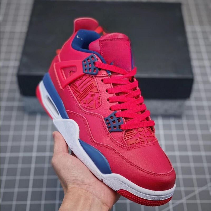 莆田工場 aj4 ピュアオリジナルバスケットボールシューズダークグリーンジョー 4 パープルデニム滑り止め耐摩耗性男性と女性のカジュアルランニングシューズ|undefined