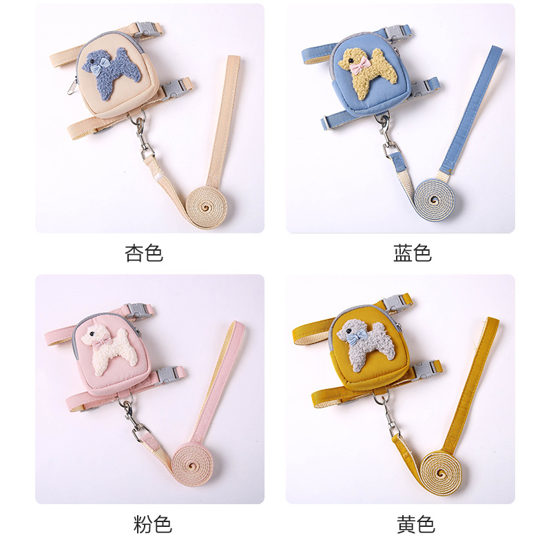 Correa de perro transfronteriza Correa de peluche Correa de pecho de gato Cadena de perro Correa de perro Bolsa de snack para mascotas Correa de perro