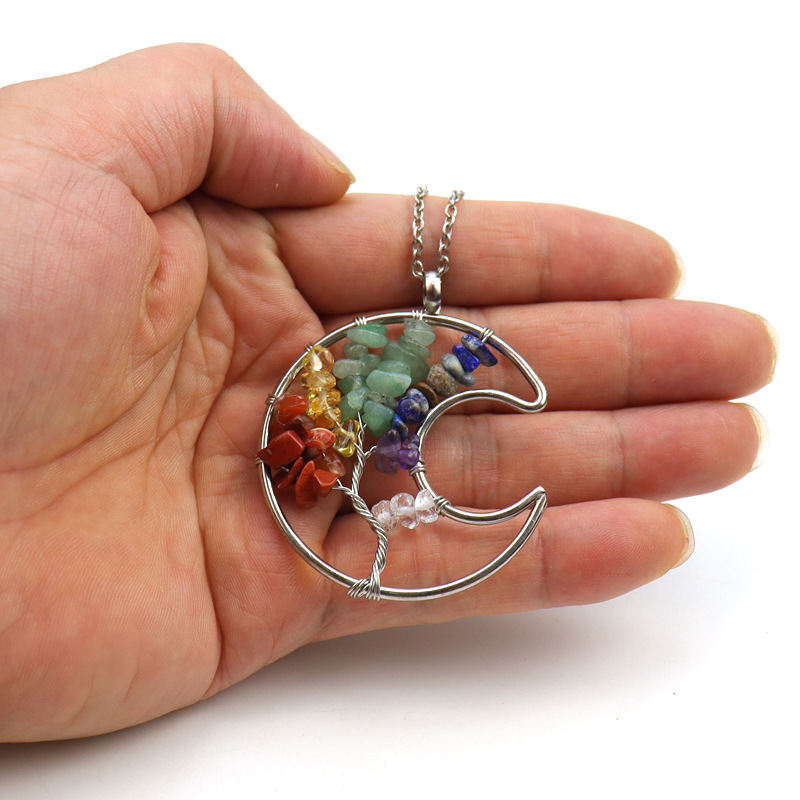 Retro Leaf Crystal Plating Pendant Necklace 1 Piece