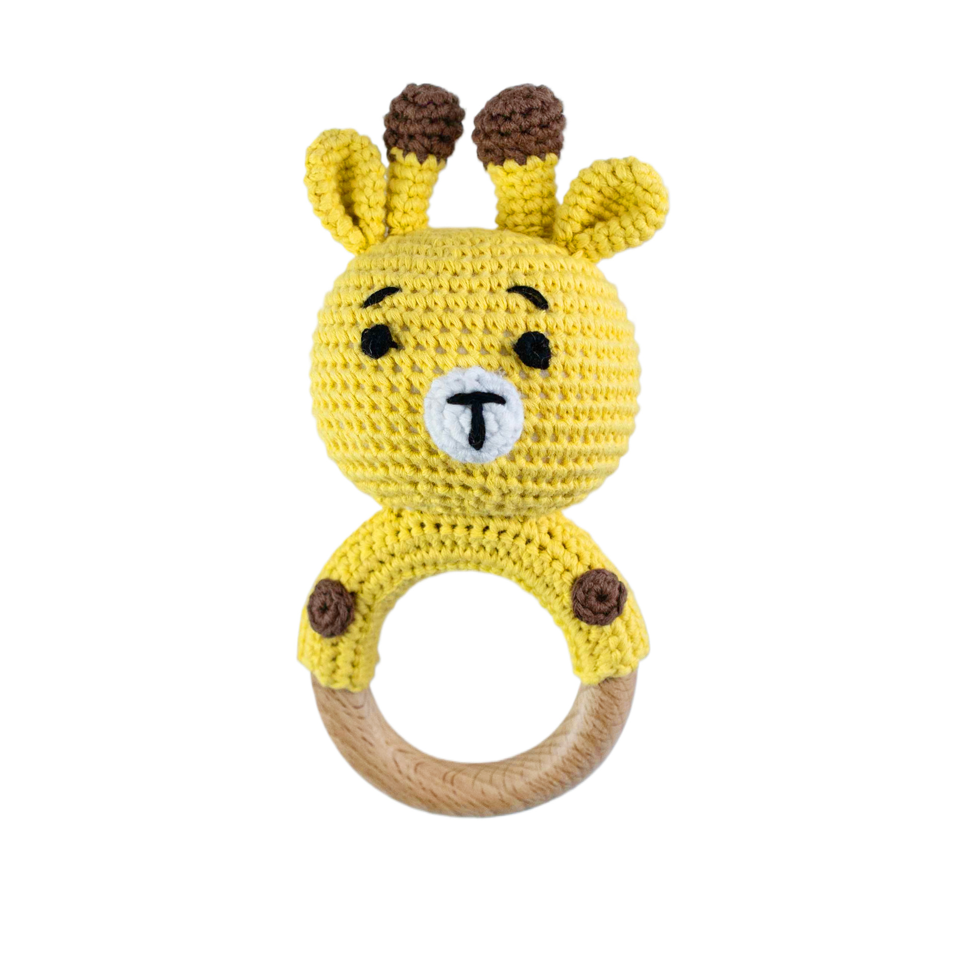 Productos para bebés círculos de haya para bebés, bebés creativos, manos tranquilizadoras, cuentas, ganchillo de animales, campanas