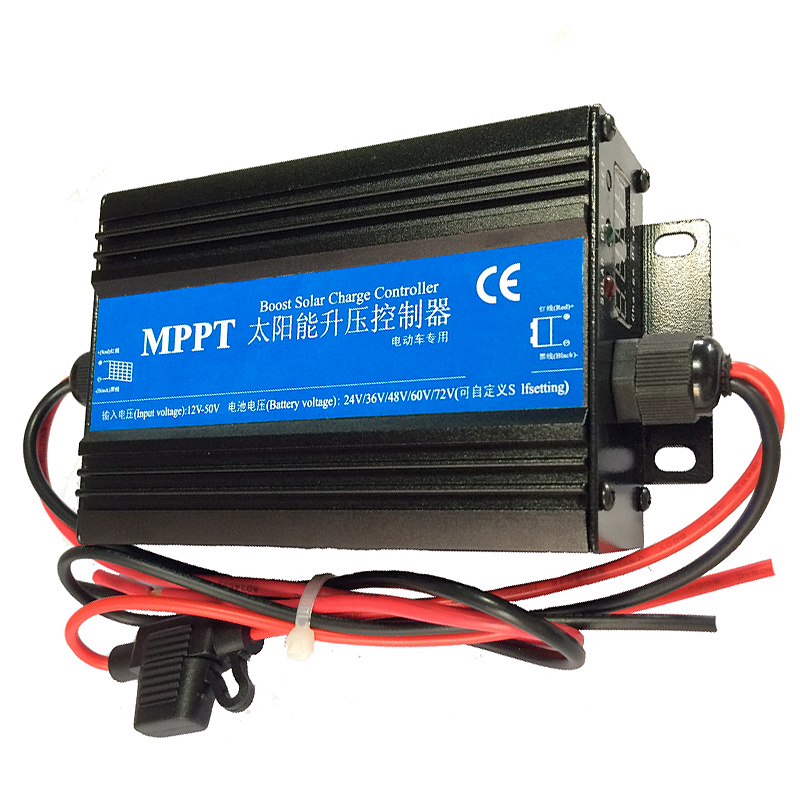 MPPT太阳能升压控制器电动三轮车光伏发电48V60V72V电瓶车充电器