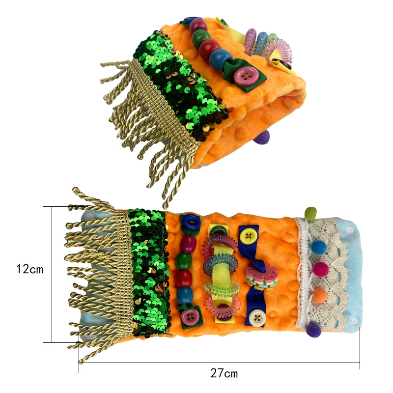 Трансграничное восприятие чехлы для рук для снятия давления наволочки для рук Уход за болезнью Альцгеймера плюшевые чехлы для рук