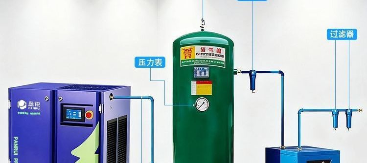 Screw type air compressor with permanent magnet variable frequency p industrial screw compressor air pump 7.5/11/15/22/37KW