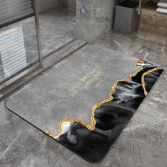 跨境高级浴室吸水地垫软硅藻泥滑脚垫家用卫生间进门口速干门