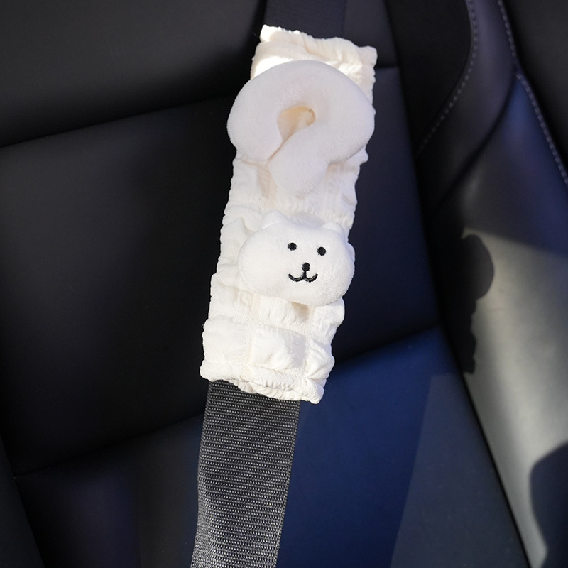 New cute question mark car seatbelt shoulder pad, car decoration, shoulder strap protector, anti-wear and anti-neck strangulation