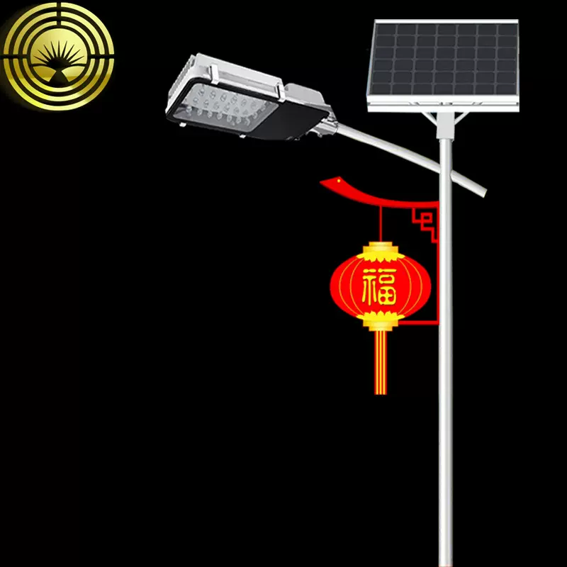路易恒升锂电灯笼太阳能路灯中国结太阳能灯市政道路景观节日路灯