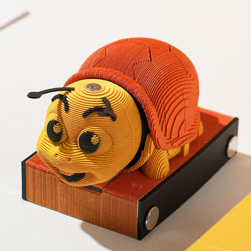 Sticky note paper 3D stereo book earth calendar model hand-tearable Kiyomizu-dera temple carving art creative web celebrity sticky notes
