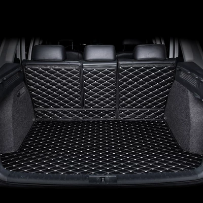 drive car-specific full-cover trunk, Trunk Mat - trunk-semi-enclosed-modelblack-gold-no-installation-required