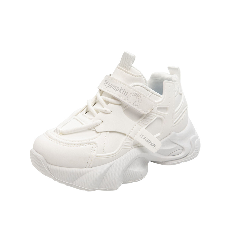 Zapatos de papá para niños primavera y otoño 2026 nuevos zapatos deportivos de chicas universales estudiantes zapatos blancos casuales zapatos de running para niños image 8