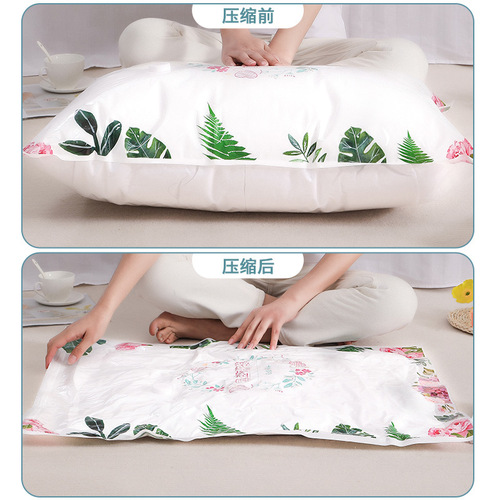Vacuum compression bag, duvet storage bag, clothing duvet travel single layer packaging, suction type factory