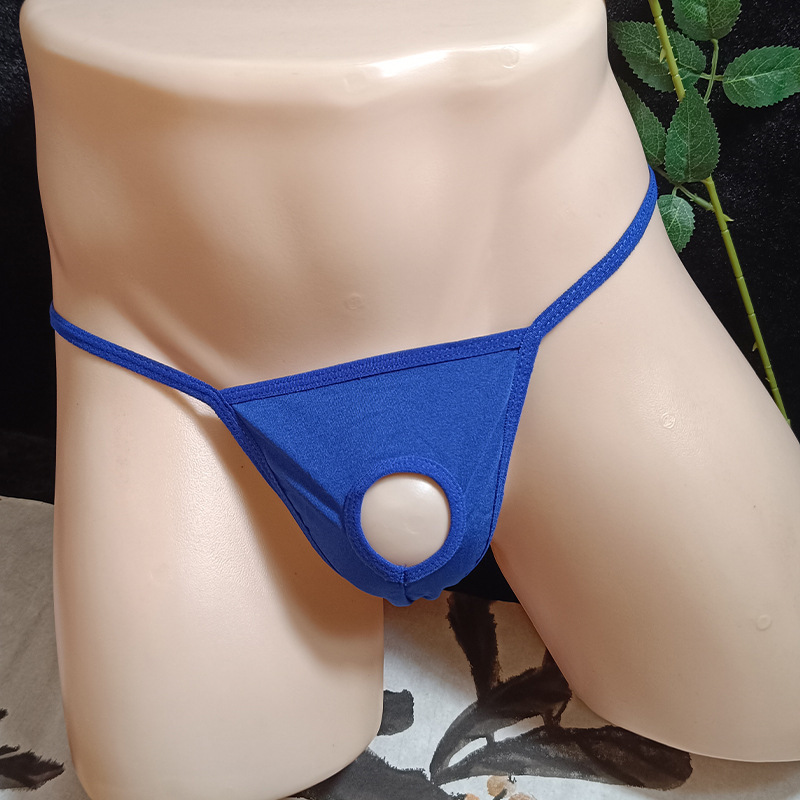 New Sexy Men's Wild Sexy Hollow Underwear Men's Temptation plus size One Rope T Pants Low Waist Men's Gongs