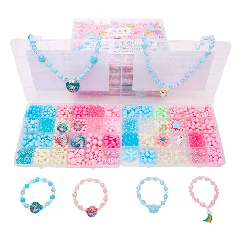 Детские игрушки из бисера для девочек, ручная работа, материал «сделай сам», посылка, ожерелье для девочек, браслет, ювелирные изделия, бусины, головоломка