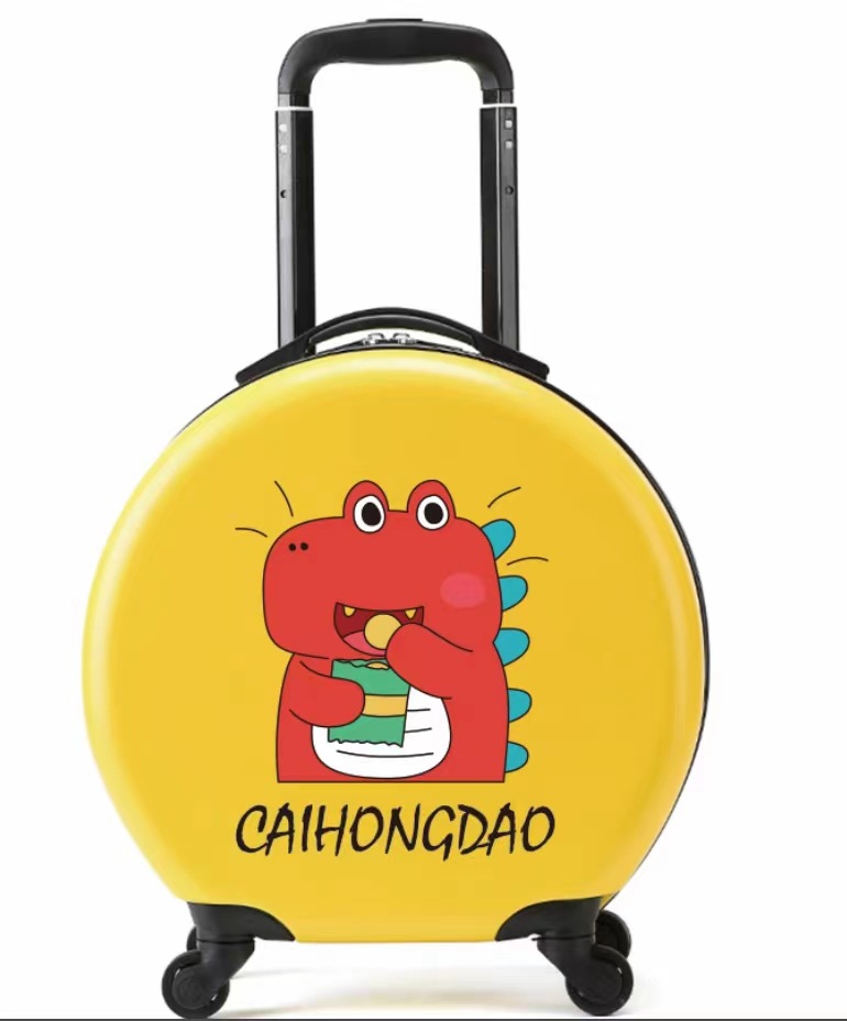 Logotipo impreso de los niños trolley gran capacidad universal rueda equipaje maleta ocio al aire libre fábrica por mayor