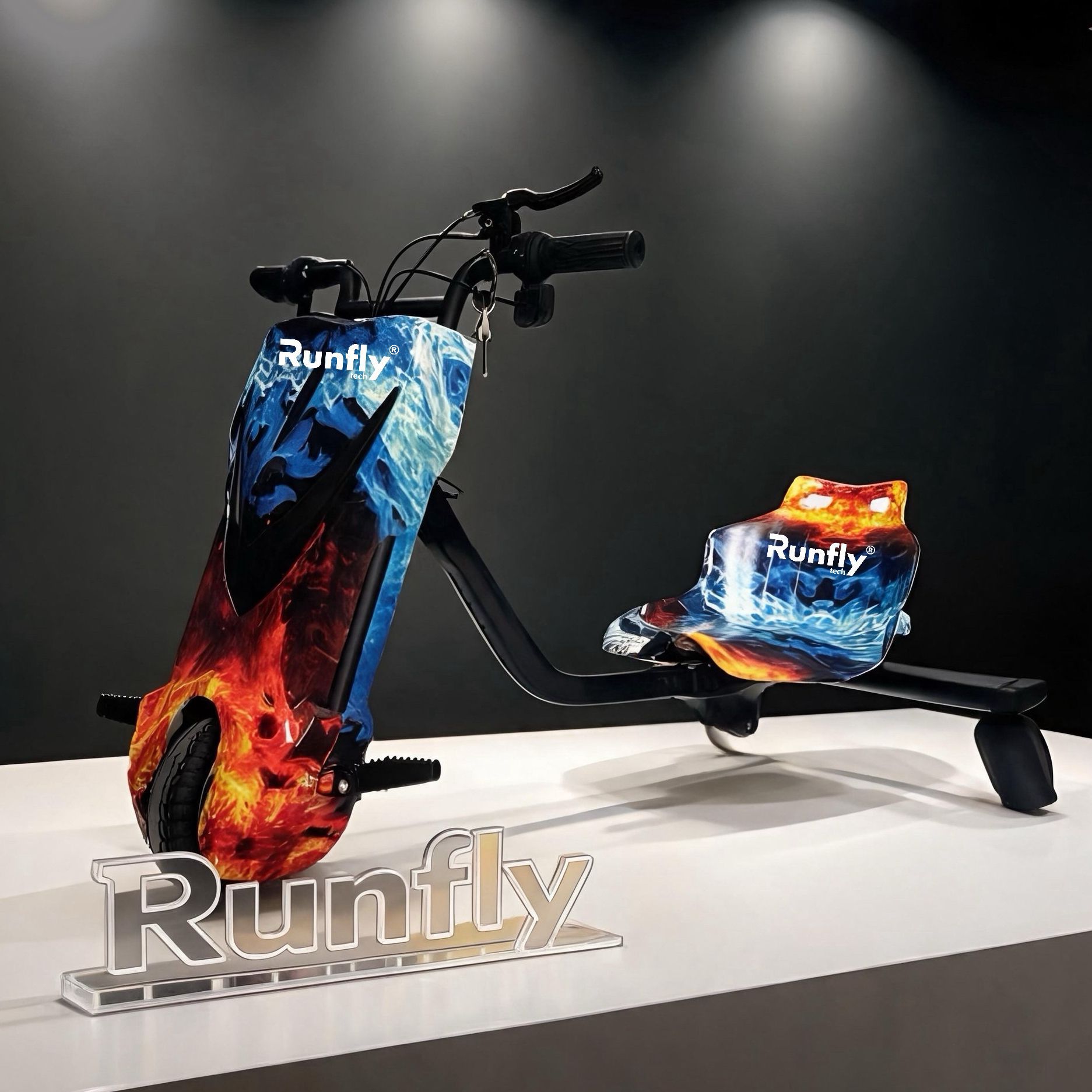Child drift electric scooter cross-border foreign trade export children's three-wheel drift car scooter 2