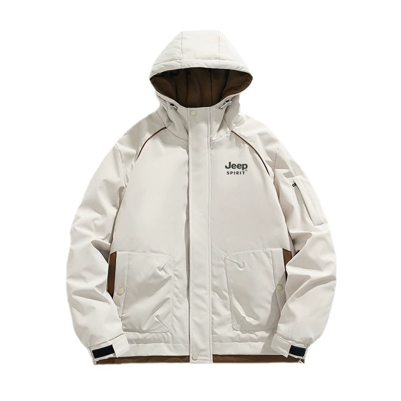 Пуховик с капюшоном высокого качества JEEP SPIRIT, зимний travel hoody