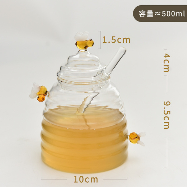 Cute creative transparent glass storage system for home use