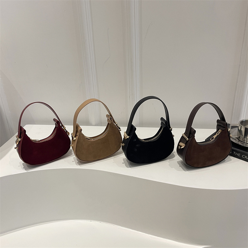 Casual Retro Simple New Bag Fashion Trendy Personalized Shoulder Bag 2025 Winter Women's Texture Handbag