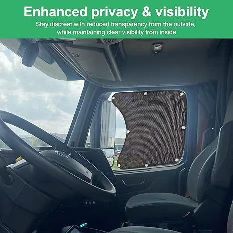Cross-Border Semi-Truck Sunshade, Side Window Sunshade with Suction Cup, Suitable for All Types of Trucks, Universal Model, Anti-Uv