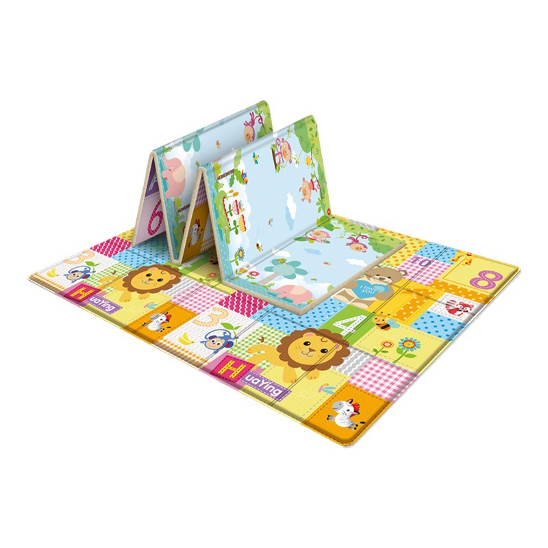 Total nuevo Huabei niños de doble cara plegable gateando estera de los niños de interior impermeable antideslizante bebé gateando mat