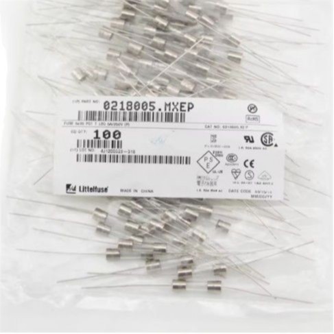 原装力特 021706.3MXEP 参数6.3A 250V 5*20带引线快断玻璃保险管