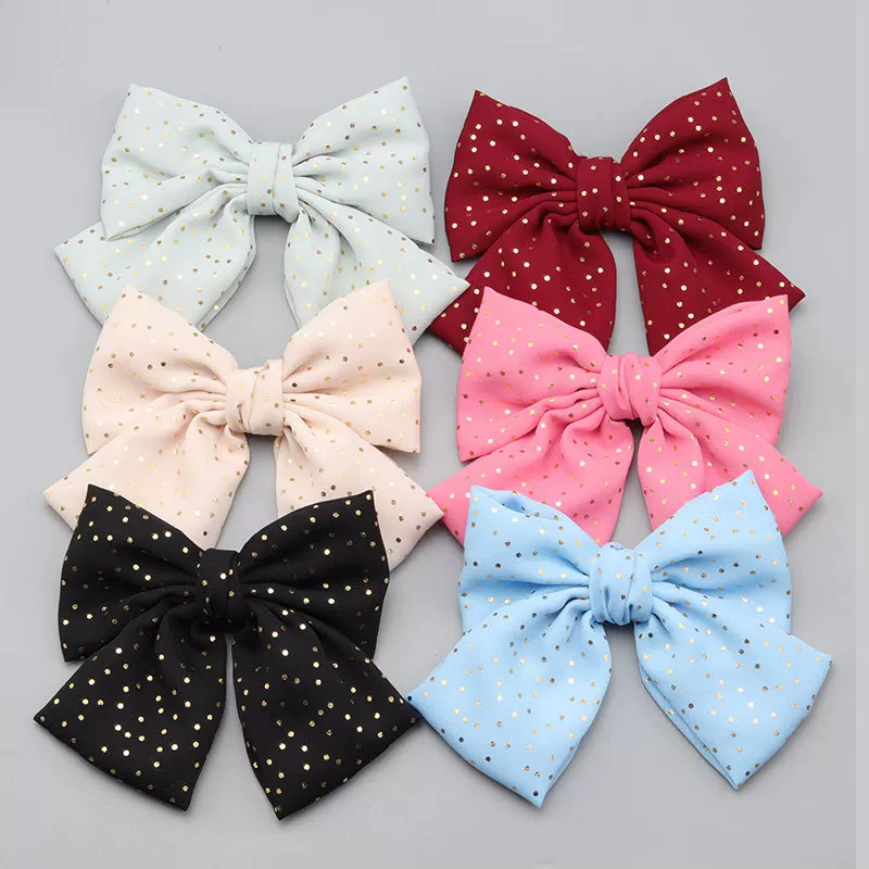Starry sky with bow, hairgrip, hairpin, hair accessory