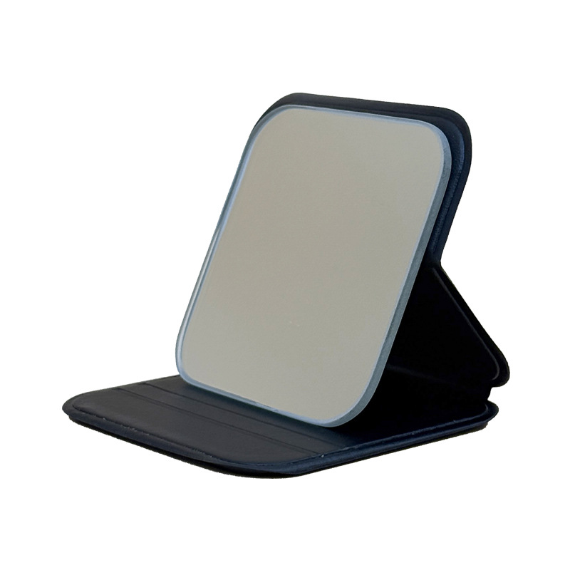 Espejo pequeño de escritorio de alto valor facial espejo de maquillaje plegable portátil dormitorio de estudiantes pequeño espejo cuadrado espejo doméstico unisex