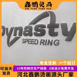 衣服服装辅料logo发泡胶印印花工厂3D发泡烫画立体明显耐水洗烫花