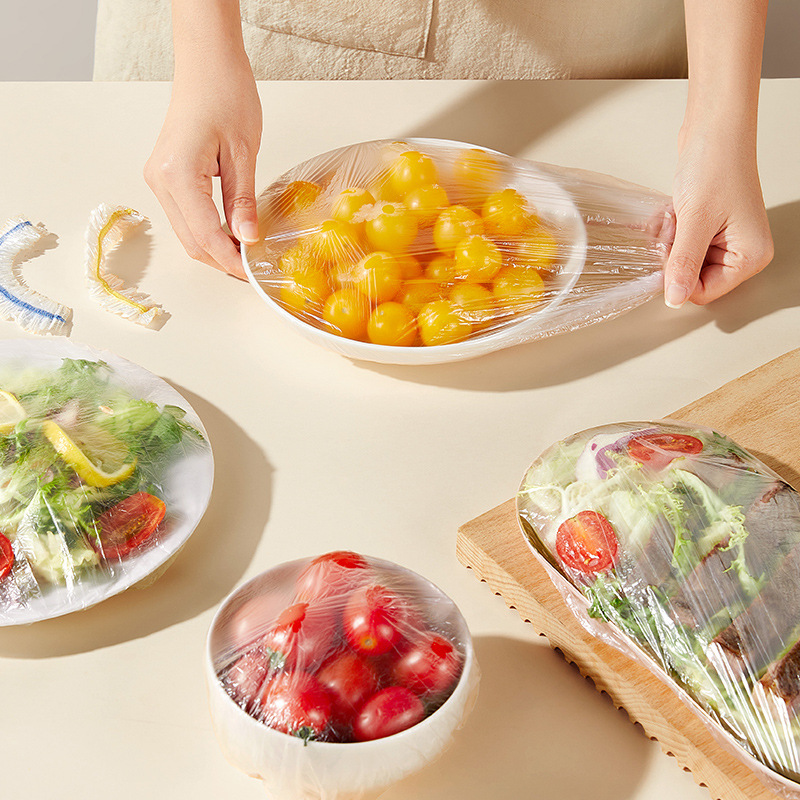 cubierta de película de preservación desechable cubierta de preservación de alimentos especial cubierta de preservación de frutas sobrantes de refrigerador doméstico cubierta de preservación de frutas elástica