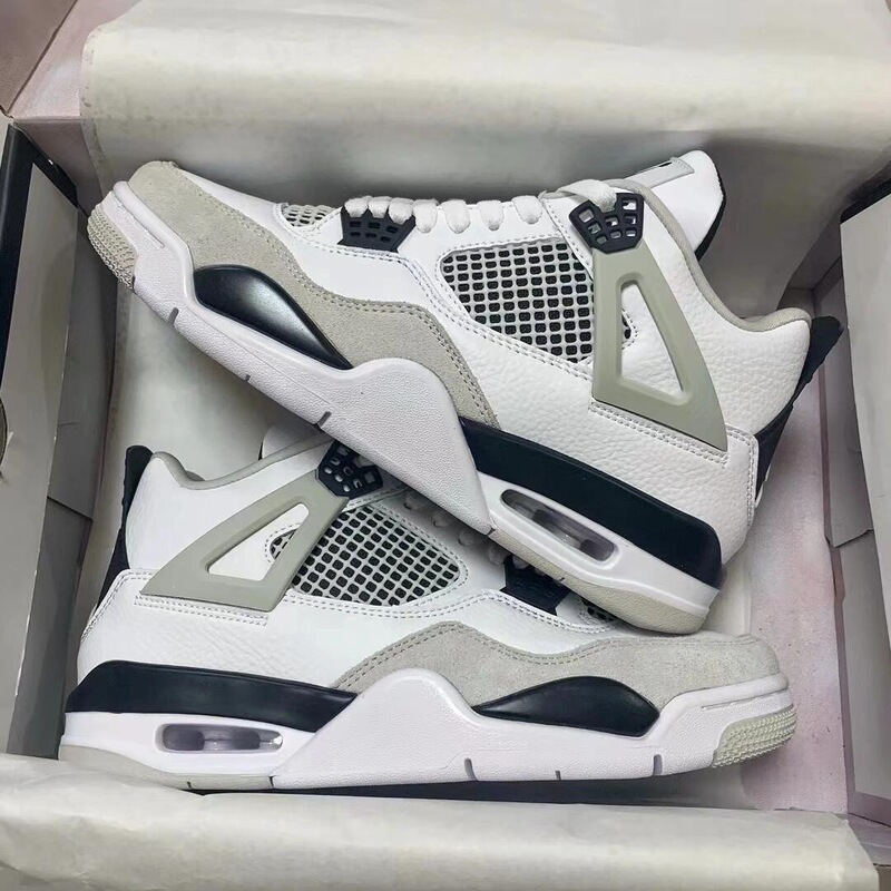 Putian shoes foreign trade AJ4 basketball shoes cross-border men's and women's shoes Jordan 4 White Cement Electric Mother Paris sports shoes running shoes Putian shoes foreign trade AJ4 basketball shoes cross-border men's and women's shoes Jordan 4 White Cement Electric Mother Paris sports shoes running shoes