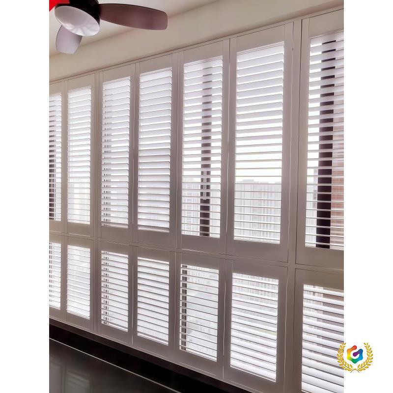 European-Style Solid Wood Folding Blinds for Kitchen, Balcony, and Bedroom; Sliding Blinds and Doors with Movable Shutters European-Style Solid Wood Folding Blinds for Kitchen, Balcony, and Bedroom; Sliding Blinds and Doors with Movable Shutters