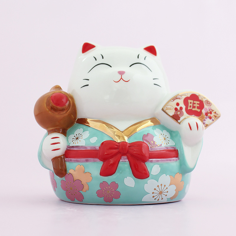 Estilo japonés afortunado gato decoración lindo meow regalo de apertura inicio entrada Sala escritorio Decoración