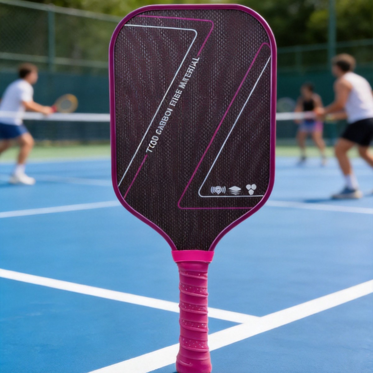 Cross-Border Carbon Fiber T700 Heat-Pressed Pickleball Racket 16mm Titanium Wire Pickleball Competition Special Edition