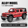 Realistic off-road jeep from foam, metal car model, minifigure, toy