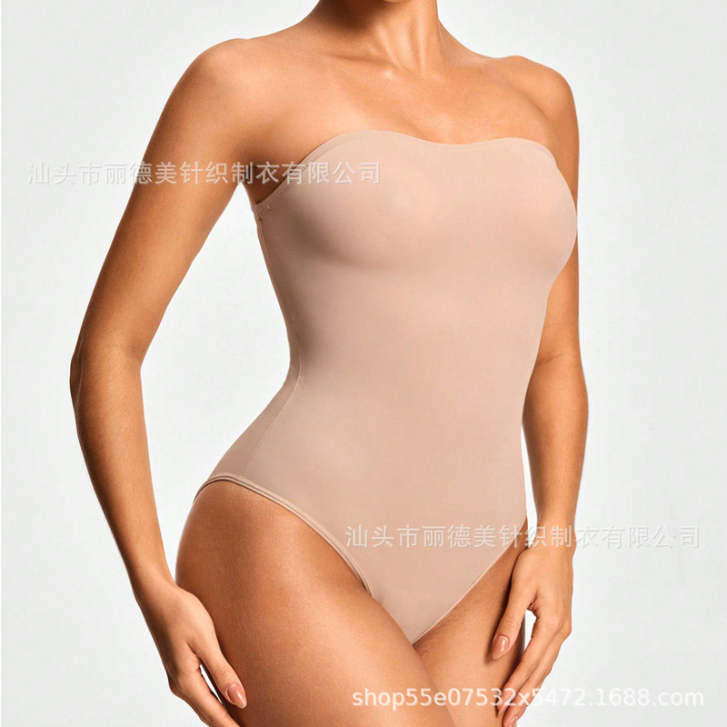 European and American Shapewear One-Piece Breasted Women's Strapless Comfortable Tube Top One-Piece Thong Shapewear Can Be Customized European and American Shapewear One-Piece Breasted Women's Strapless Comfortable Tube Top One-Piece Thong Shapewear Can Be Customized