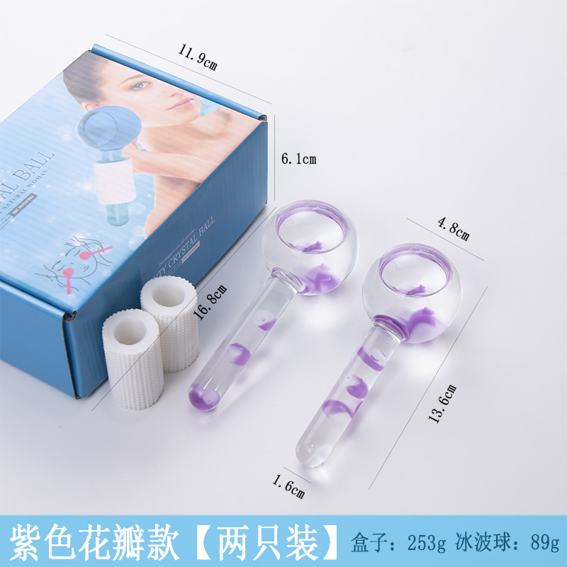 Fuente Fábrica Belleza Bola de ondas de hielo Bola de belleza Bola de belleza Energía de belleza Bola de cristal Cuidado del masaje facial Bola de ondas de hielo