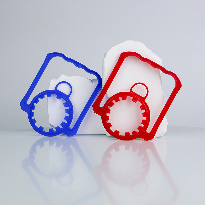 Fábrica de fuente al por mayor botella de agua potable desechable mango de plástico 45 / 48 calibre botella de bebidas PE mango