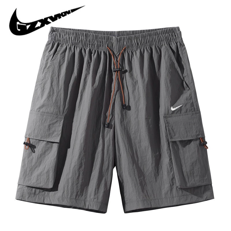 Trousers, summer silk small design breathable shorts for elementary school students for leisure, oversize