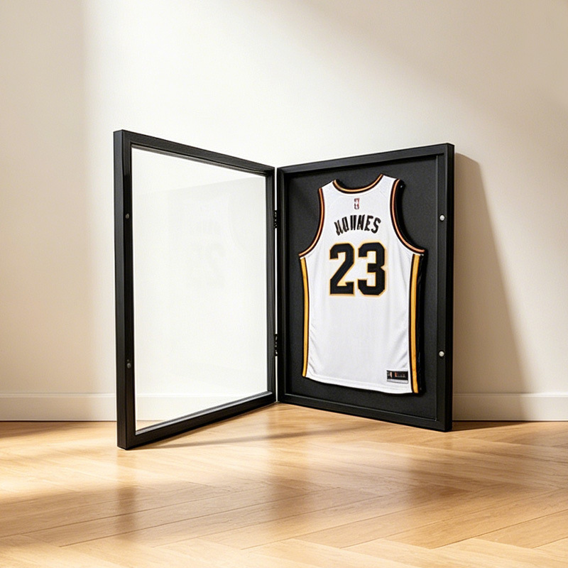 Cross-Border In-Stock Jersey Frame Football Basketball Souvenir Collection Display Rectangular Wooden Craft Photo Frame Wall Hanging Cross-Border In-Stock Jersey Frame Football Basketball Souvenir Collection Display Rectangular Wooden Craft Photo Frame Wall Hanging