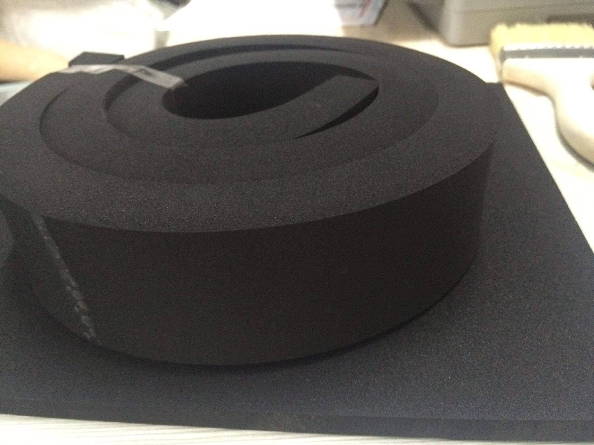 厂家供应黑色橡胶耐高温海绵/汽车零部件机车耐高温阻燃防火海绵