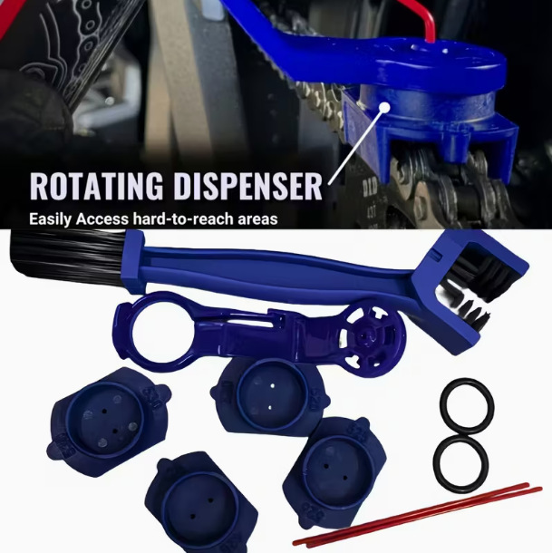 Motorcycle and Bicycle Chain Cleaning and Maintenance Tools, Anti-Splash Chain Oil Applicator, Motorcycle Accessories