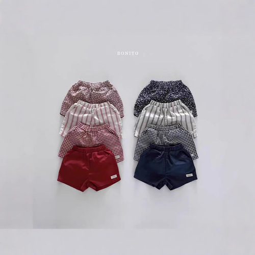 Ins Korean version infant and children's cotton-linen shorts, new spring and summer style, unisex baby loose breathable shorts