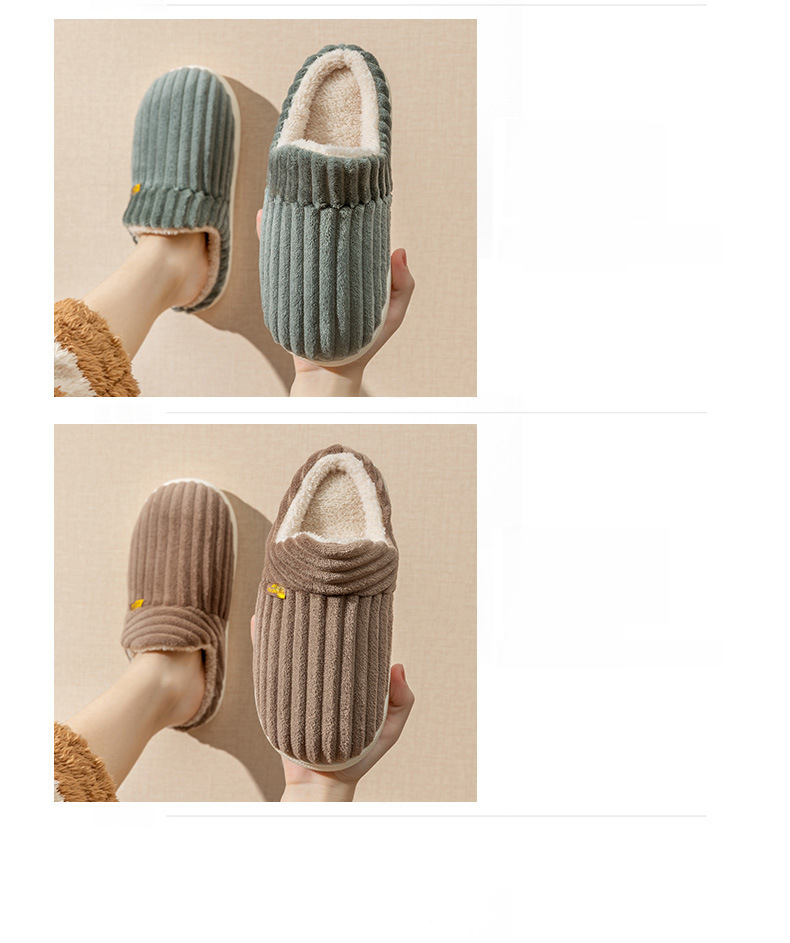 Warm Cotton Slippers For Couples Winter Indoor Moon Wool Shoes_voghion.com