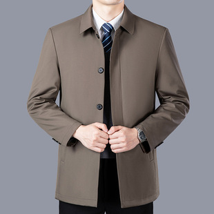 Winter Men's down Jacket Middle-Aged Casual Cold-Proof down Jacket Removable Liner Men's down Jacket Men's Clothing