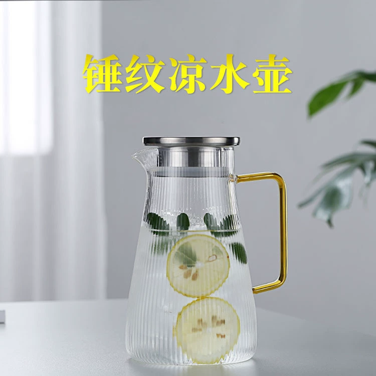 Capacious glass teapot, set stainless steel, tea