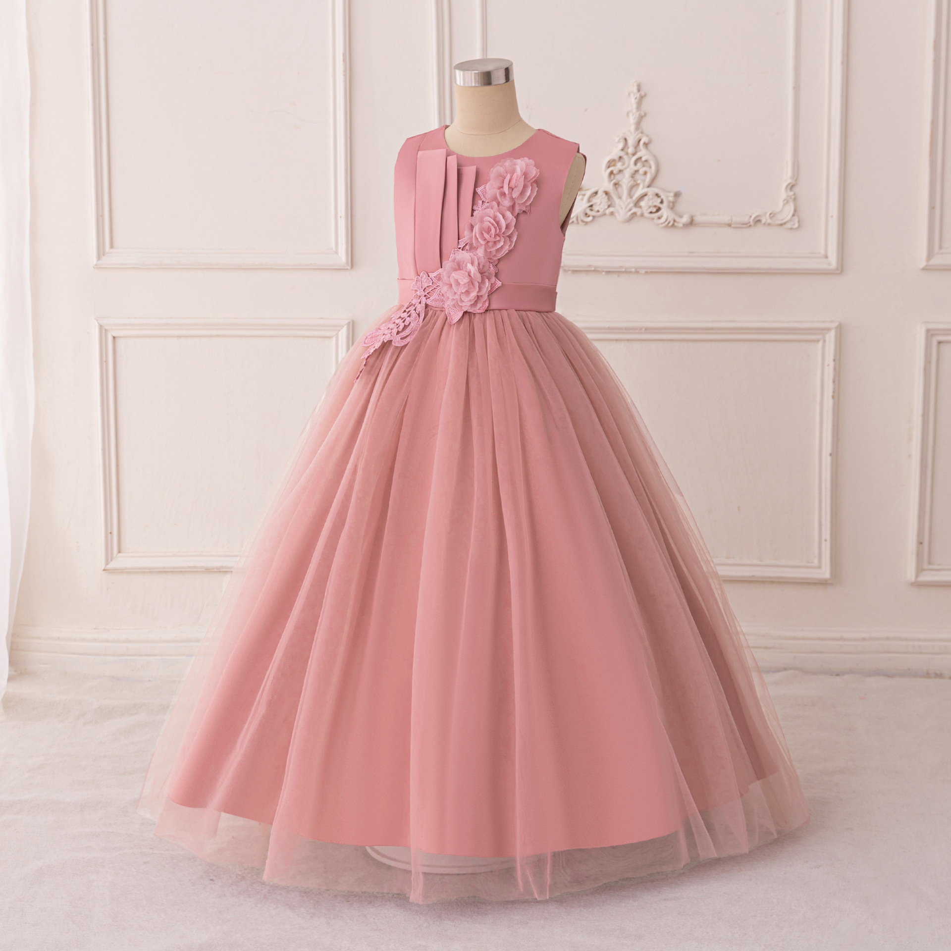 2026 nuevo vestido de niñas vestido de princesa sin mangas vestido de piano vestido de diseño vestido de bebé