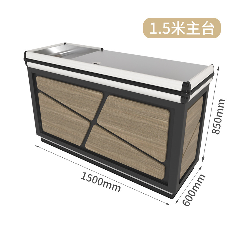 Fabrica de Foshan vendedor directo super caja registradora creativa de madera supermercado caja registradora de acero inoxidable caja registradora de alta calidad